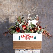 Tischdeko Weihnachten Weihnachtsfigur Rentier Deko H35,5cm