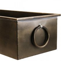 Artikel Blumenkasten Metall Pflanzkasten Messing 59/53/47cm Set 3St
