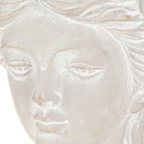 Artikel Pflanzkopf Antik Steinguss Übertopf Frau mit Blumendekor 12,5×12×20,5cm