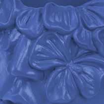 Artikel Pflanzkopf Polyresin Büste Blumentopf Blau Floristik Wohndeko 13,5×13×14cm