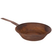Artikel Pflanzschale Rost Pfanne mit Griff Übertopf Metall Ø31cm
