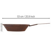 Artikel Pflanzschale Rost Pfanne mit Griff Übertopf Metall Ø31cm