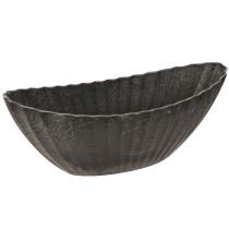 Artikel Pflanzschale Anthrazit Rillen 24cm 2 Stk Modern Stilvoll