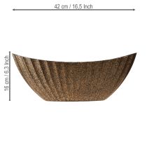 Artikel Pflanzschale Anthrazit Gold Oval 41,5x16cm – Exklusiv und Dekorativ