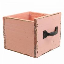 Artikel Pflanzschublade Holz Deko Pflanzkasten Peach 12,5cm