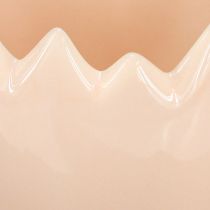 Artikel Blumentöpfe aus Keramik mit zerbrochener Kante in Pastellfarben, eiförmig, 9cm, 3er-Set, für Deko und Pflanzen