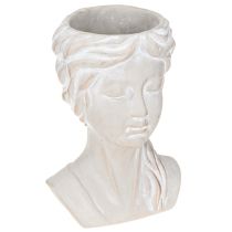 Artikel Pflanztopf Frauenbüste Keramik Vintage H20cm - Eleganter Übertopf für stilvolle Pflanzendekoration