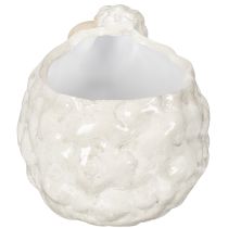 Artikel Keramik Schafe Pflanzgefäße im 2er Set Weiß Wasserdicht Deko für Garten und Wohnung