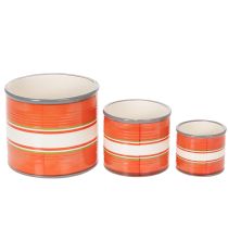 Artikel Keramik Pflanzgefäße Tomatendesign Set, 3 Größen, Dekorative Übertopfe, Rot für Küche und Wohnzimmer