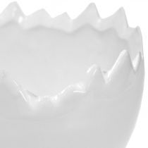 Pflanztopf Eierschale Weiß Ø12cm H9cm 2St