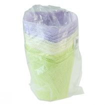 Artikel Pflanztopf Papier Grün Gelb Lila Ø9cm H18cm - Tischdeko & DIY