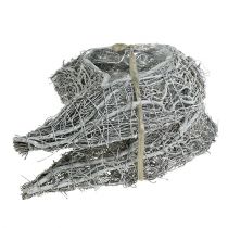 Artikel Pflanzherz Weiß Rebe 30x23cm Trauerdeko 2er-Set Grabauflage Dekoration