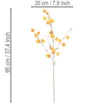 Artikel Lampionblume künstlich Physalis-Zweig 95cm Orange Innenbereich