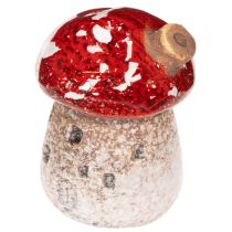 Artikel Pilzhaus Miniatur Fliegenpilz 6cm Keramik rot-weiß 2 Stück Innenbereich