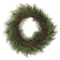 Artikel Künstlicher Nadelzweig-Kranz mit Zapfen, 40 cm, Grün, Innenbereich