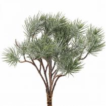 Weihnachtszweige künstlich Pinienzweig Beschneit 30cm 6St