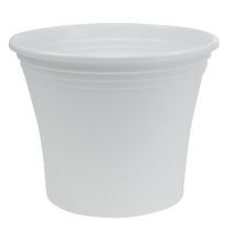 Plastik Topf „Irys“ Weiß Ø29cm H24cm, 1St