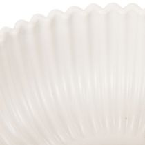 Artikel Runde Kunststoffschale Weiß mit geriffelter Oberfläche Ø 15 cm 2 Stück