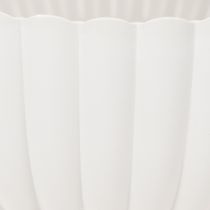 Artikel Dekoschale Kunststoff geriffelt Grau 25cm