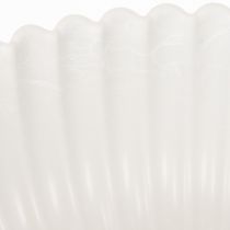 Artikel Dekoschale Kunststoff geriffelt Grau 25cm
