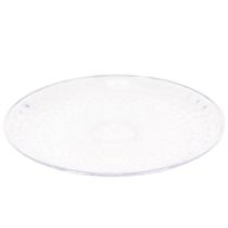 Artikel Deko Teller transparent rund Schale mit Fuß Ø32cm Kunststoff
