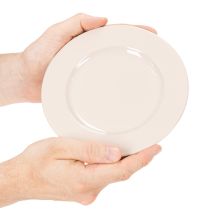 Artikel Teller rund Kunststoff 17 cm apricot 6 Stück Dekoration