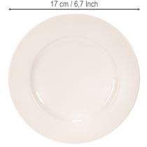 Artikel Teller rund Kunststoff 17 cm apricot 6 Stück Dekoration