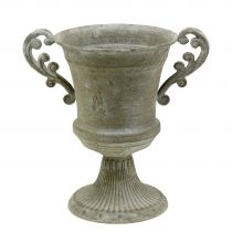 Antik Pokal Grau Ø14,5cm H21cm