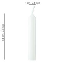 Artikel Puppenkerzen 10mm Weiß Wiedemann - 50 Stück für Deko-Projekte