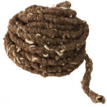 Artikel RAW Kordel 8mm 10m Schafwolle Jute Braun nachhaltig DIY