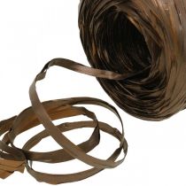 Raffia Band Braun Bicolor Geschenkband Dekoband 200m
