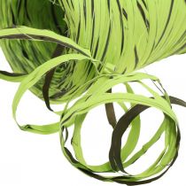Raffia-Band Grün, Braun, Poly Raffiabast 200m