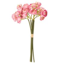Artikel Künstlicher Ranunkelstrauß Rosa 32cm Hochwertiger Deko-Blumenstrauß für Tischdekoration 5 Stiele