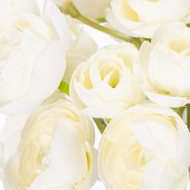 Artikel Bouquet künstliche Ranunkeln weiß langlebige Frühjahrsdekoration 32cm 5 Zweige
