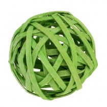 Rattanball Frühlingsgrün Ø4cm 12St