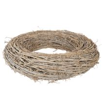 Artikel Dekokranz Rattan weiß gewaschen 50cm für kreatives Gestalten