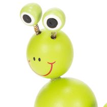 Artikel Farbige Holzraupen Dekofigur 16 cm – Set aus 6 Stück für kreative Wohnaccessoires