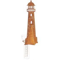 Artikel Regenmesser Leuchtturm Rostoptik Garten Deko Vintage Charmant 41cm