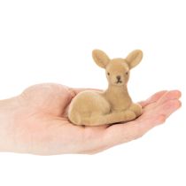 Artikel Deko-Figur Rehkitz liegend 8 cm Braun 6 Stück