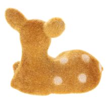 Artikel Deko-Figur Rehkitz liegend 8 cm Braun 6 Stück