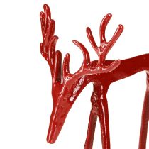 Artikel Rentier Deko Metallfigur Rot 16×13×19cm, Elegante Weihnachtsdeko, Stilvoll und Vielseitig