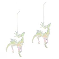 Artikel Rentier Deko Weihnachtsschmuck Irisierend H12cm Set 3