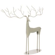 Artikel Deko-Hirsch-Skulptur Metall mintgrün 45x48cm Innenbereich
