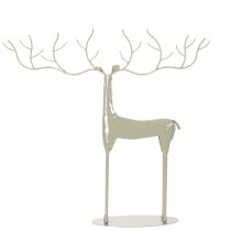 Artikel Deko-Hirsch-Skulptur Metall mintgrün 45x48cm Innenbereich