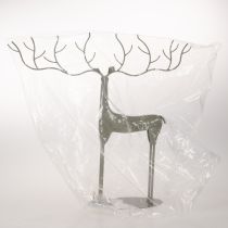 Artikel Deko-Hirsch-Skulptur Metall mintgrün 45x48cm Innenbereich