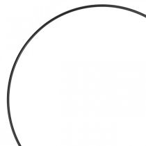 Metallring Dekoring Scandi Ring Deko Loop Schwarz Ø25cm 4St