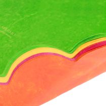 Artikel Rondella-Manschetten Ø37cm Neon marmoriert Kunststoff 100 St