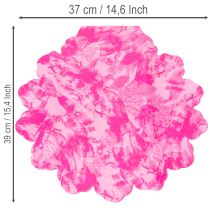 Artikel Blumenmanschette rund Polypropylen 38 cm pink für Blumensträuße