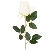 Artikel Kunstblume Rose Weiß Langer Stiel 62cm 12 Stück