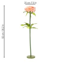 Artikel Kunstblume Rose 92cm Rosa – Stilvolle Dekoration für Innenbereiche